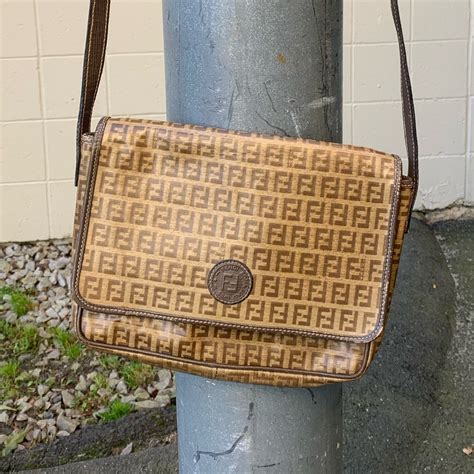 vintage fendi crossbody|authentic vintage Fendi crossbody bag.